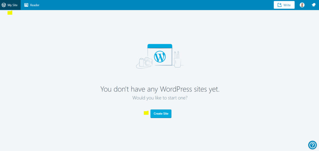 WordPress Create Site